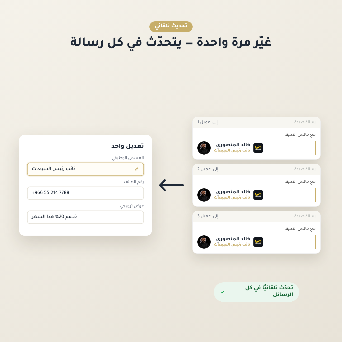 تحديث لحظي دائم
